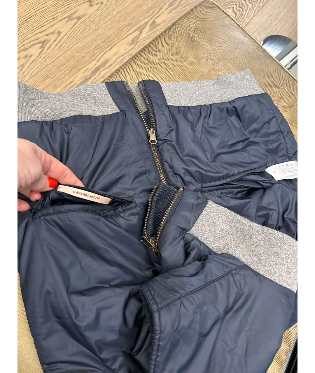 CAPOBIANCO Темно-синий кашемировый жилет, фото 7