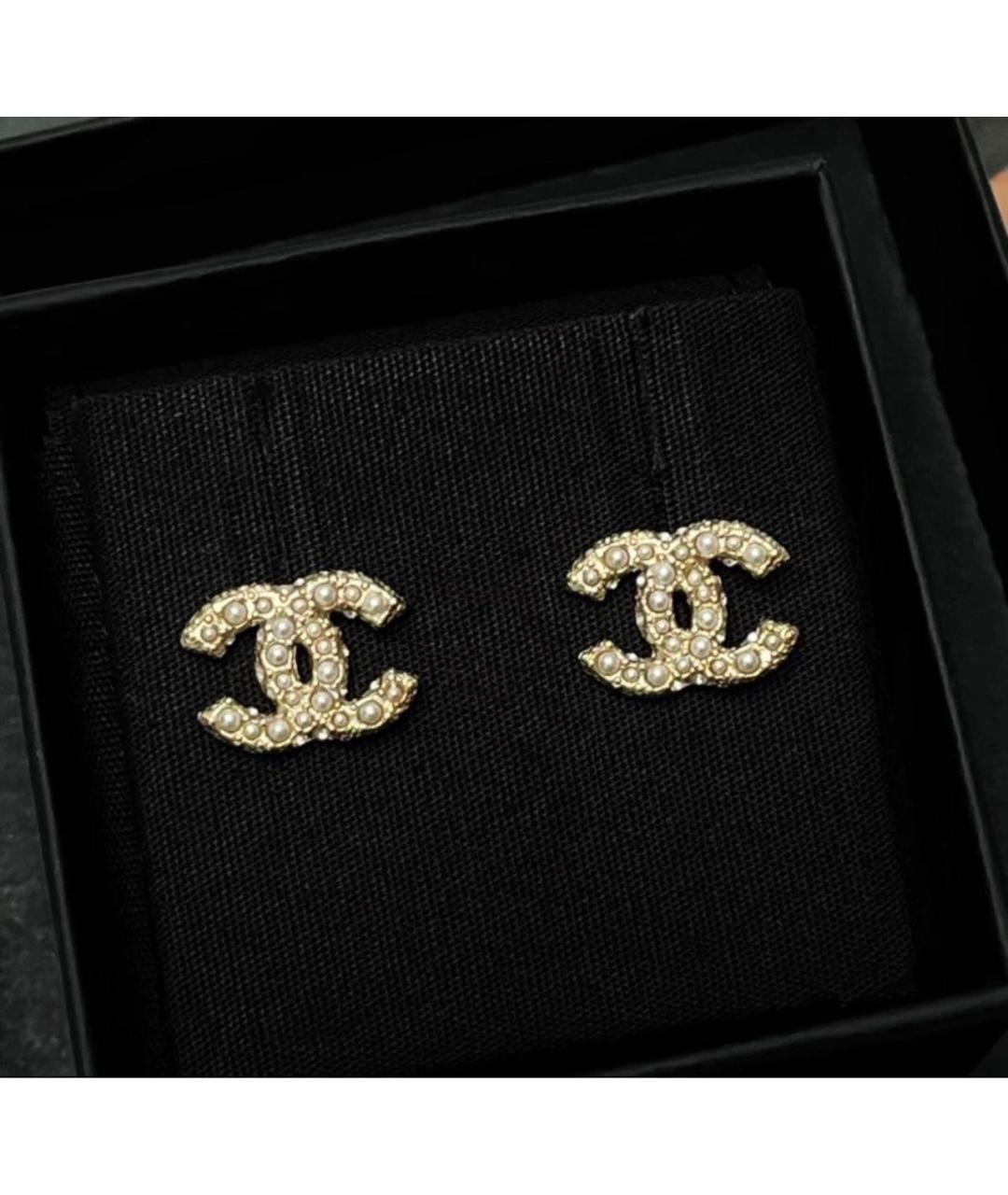 CHANEL PRE-OWNED Золотые серьги, фото 2