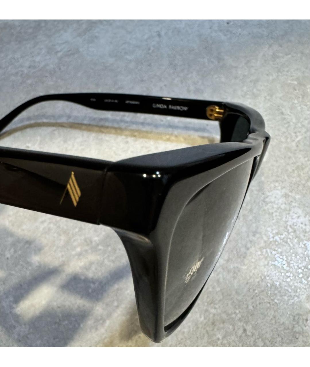 THE ATTICO Черные пластиковые солнцезащитные очки, фото 4