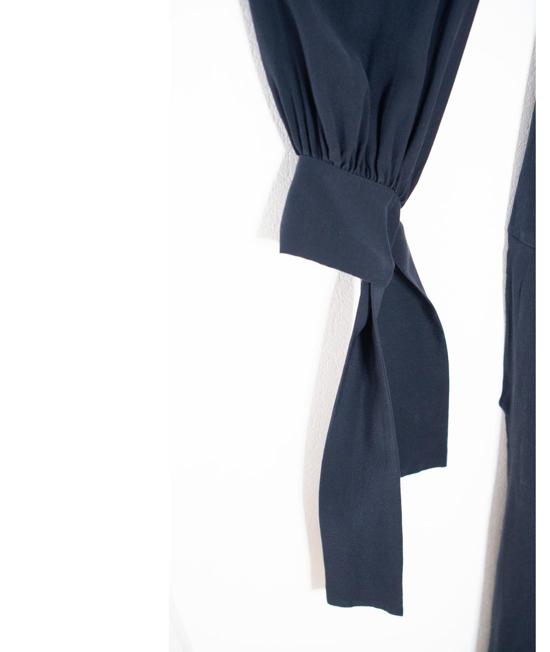 STELLA MCCARTNEY Темно-синее шелковое вечернее платье, фото 4