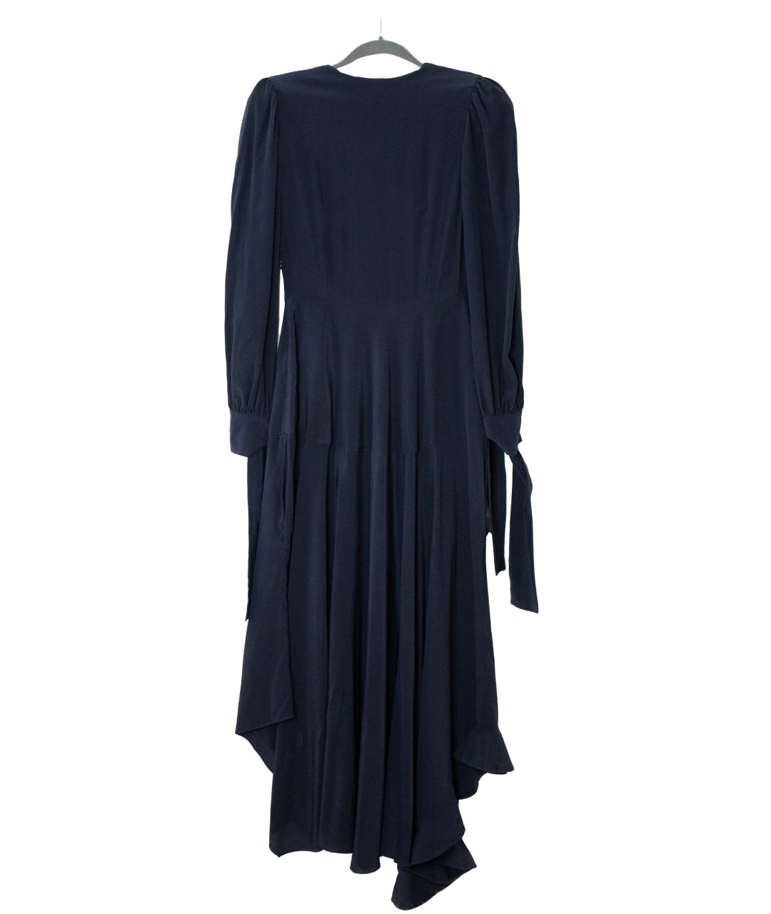 STELLA MCCARTNEY Темно-синее шелковое вечернее платье, фото 2
