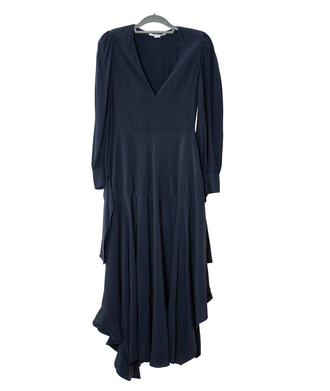 STELLA MCCARTNEY Темно-синее шелковое вечернее платье, фото 1