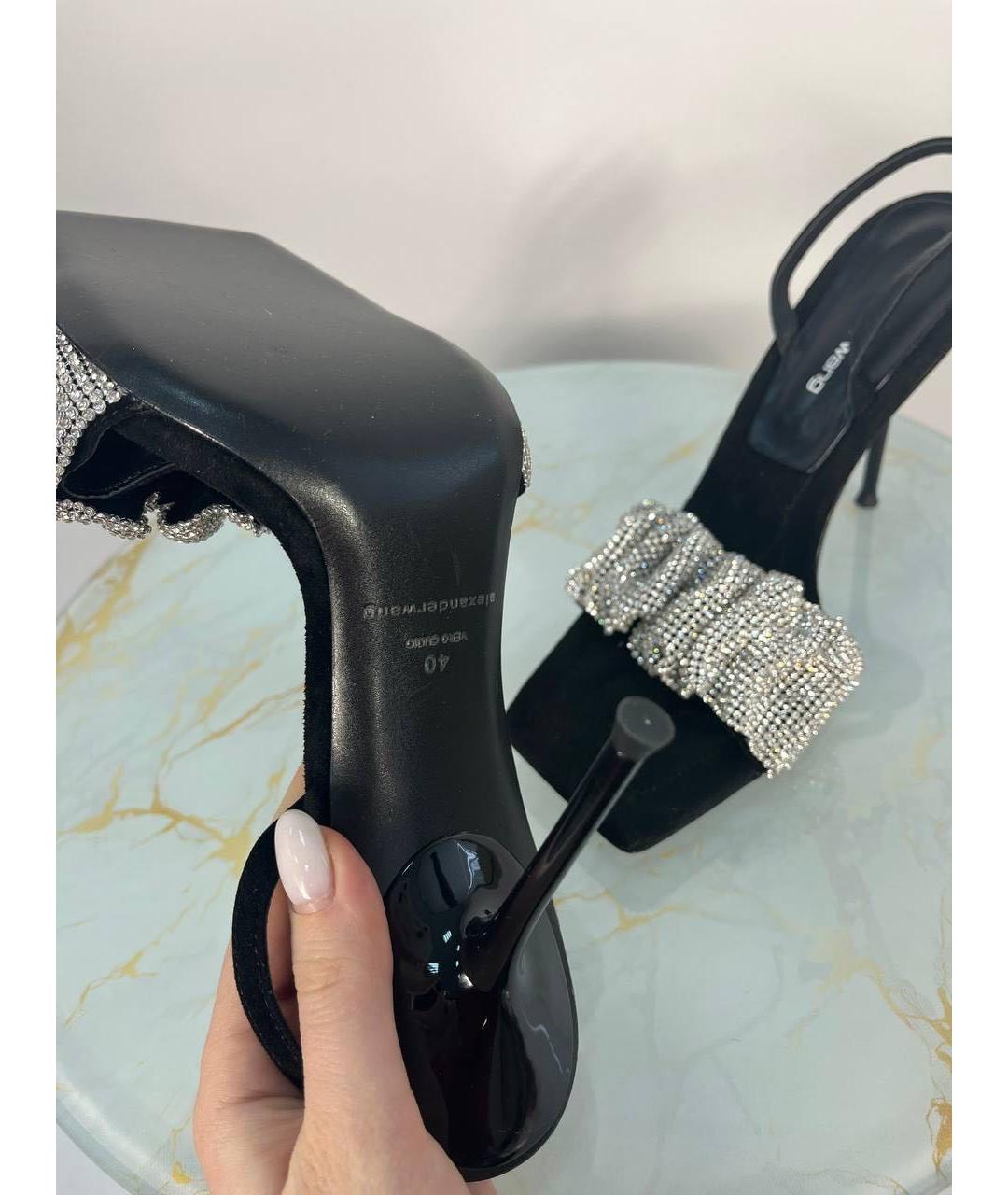 ALEXANDER WANG Черные босоножки, фото 5