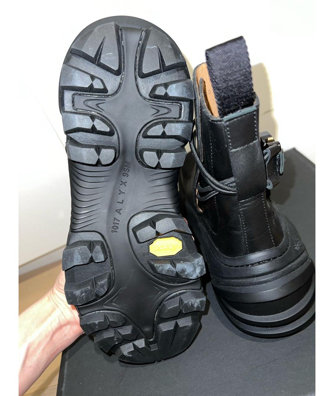 1017 ALYX 9SM Черные кожаные ботинки, фото 7