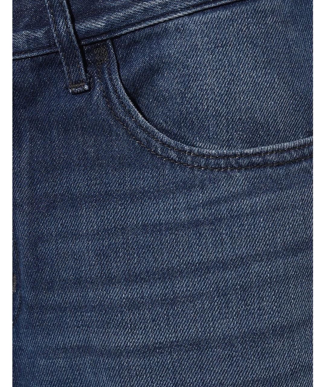 JACOB COHEN Темно-синие хлопковые прямые джинсы, фото 5