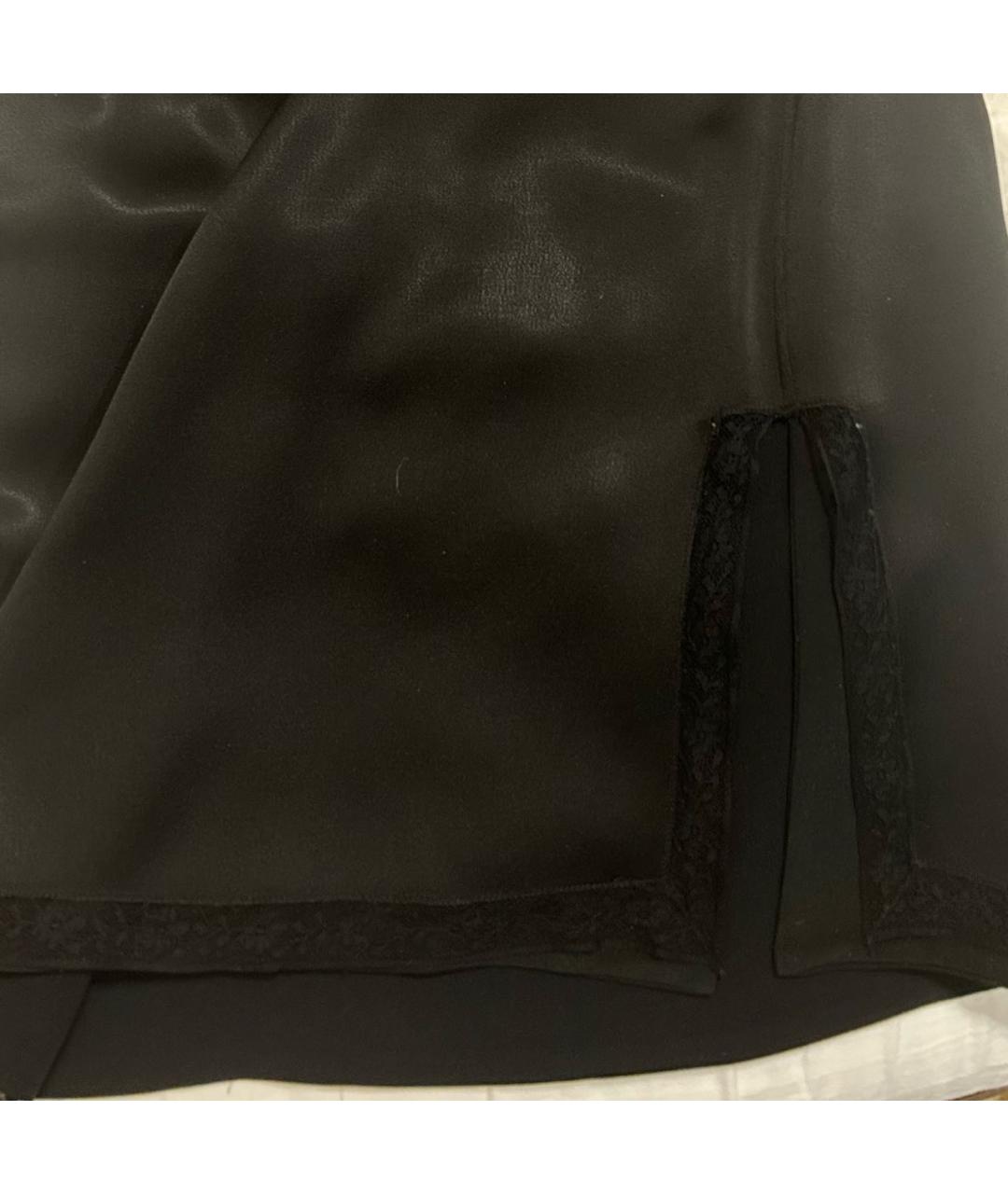 PRADA Черная ацетатная юбка миди, фото 4
