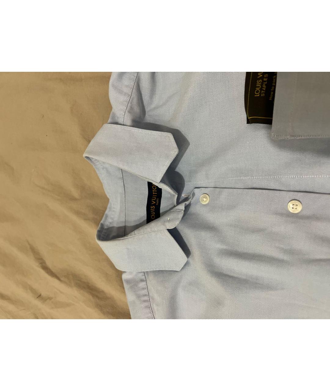 LOUIS VUITTON Голубая классическая рубашка, фото 2