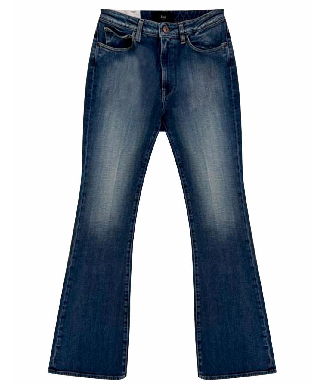 3X1 Синие хлопковые джинсы клеш, фото 1