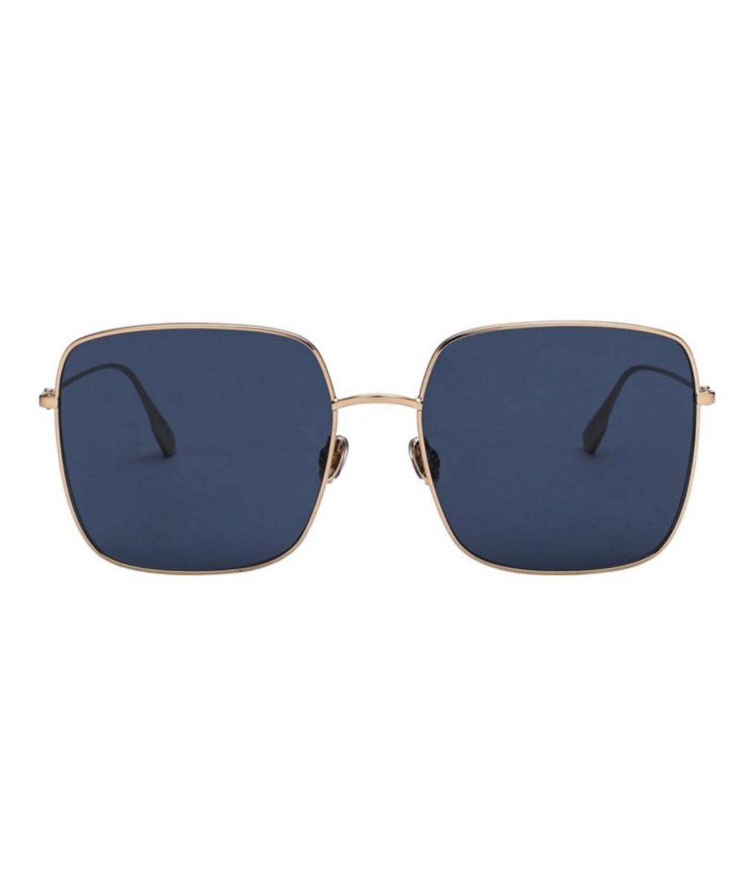 CHRISTIAN DIOR Золотые металлические солнцезащитные очки, фото 2