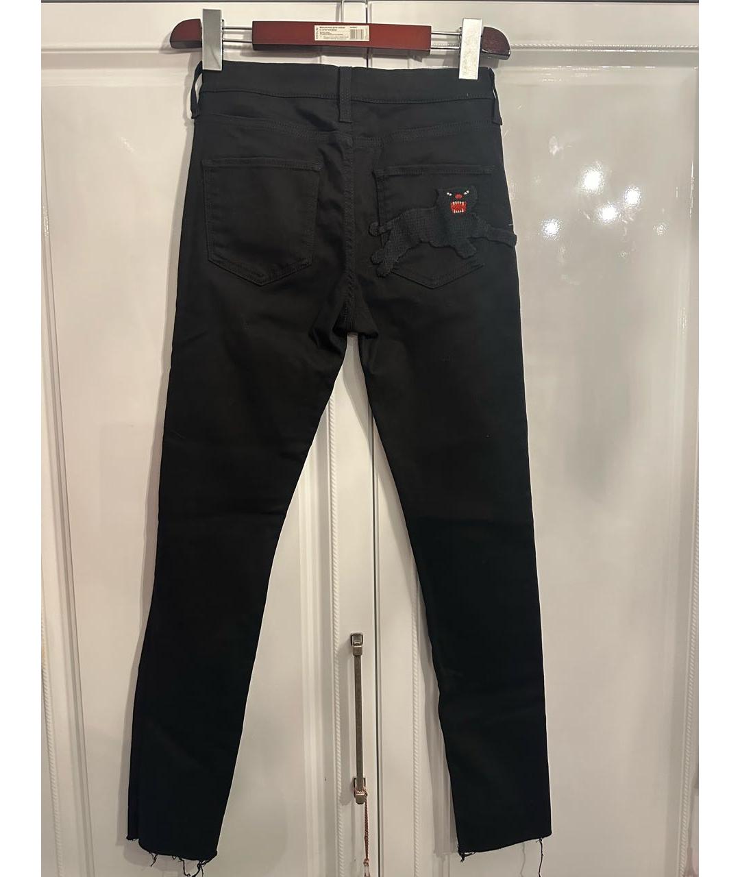 GUCCI Черные хлопко-эластановые джинсы слим, фото 2