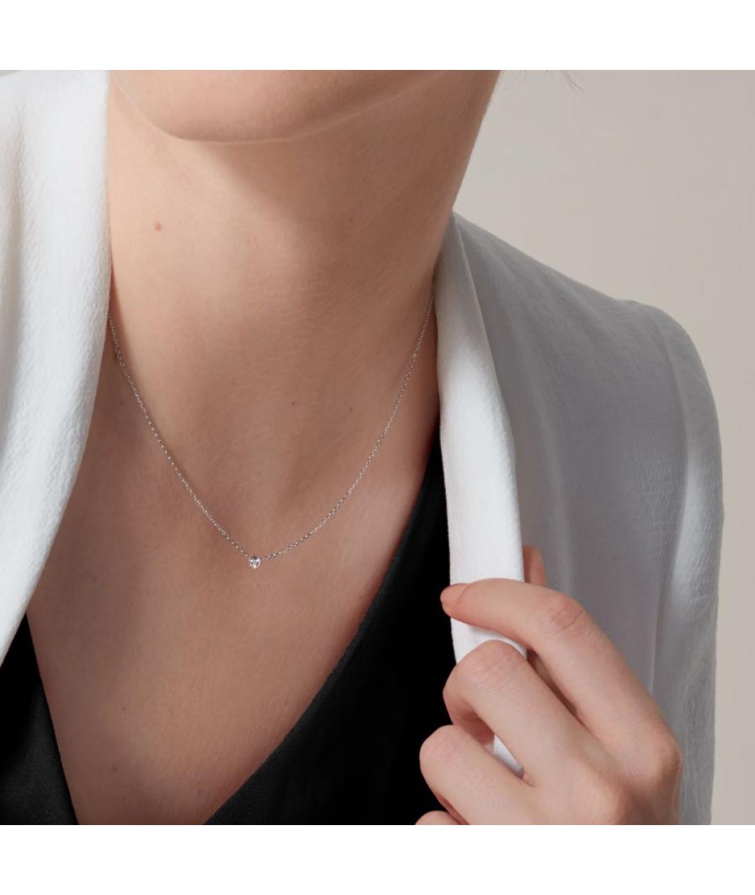 CARTIER Серебряное колье из белого золота, фото 4