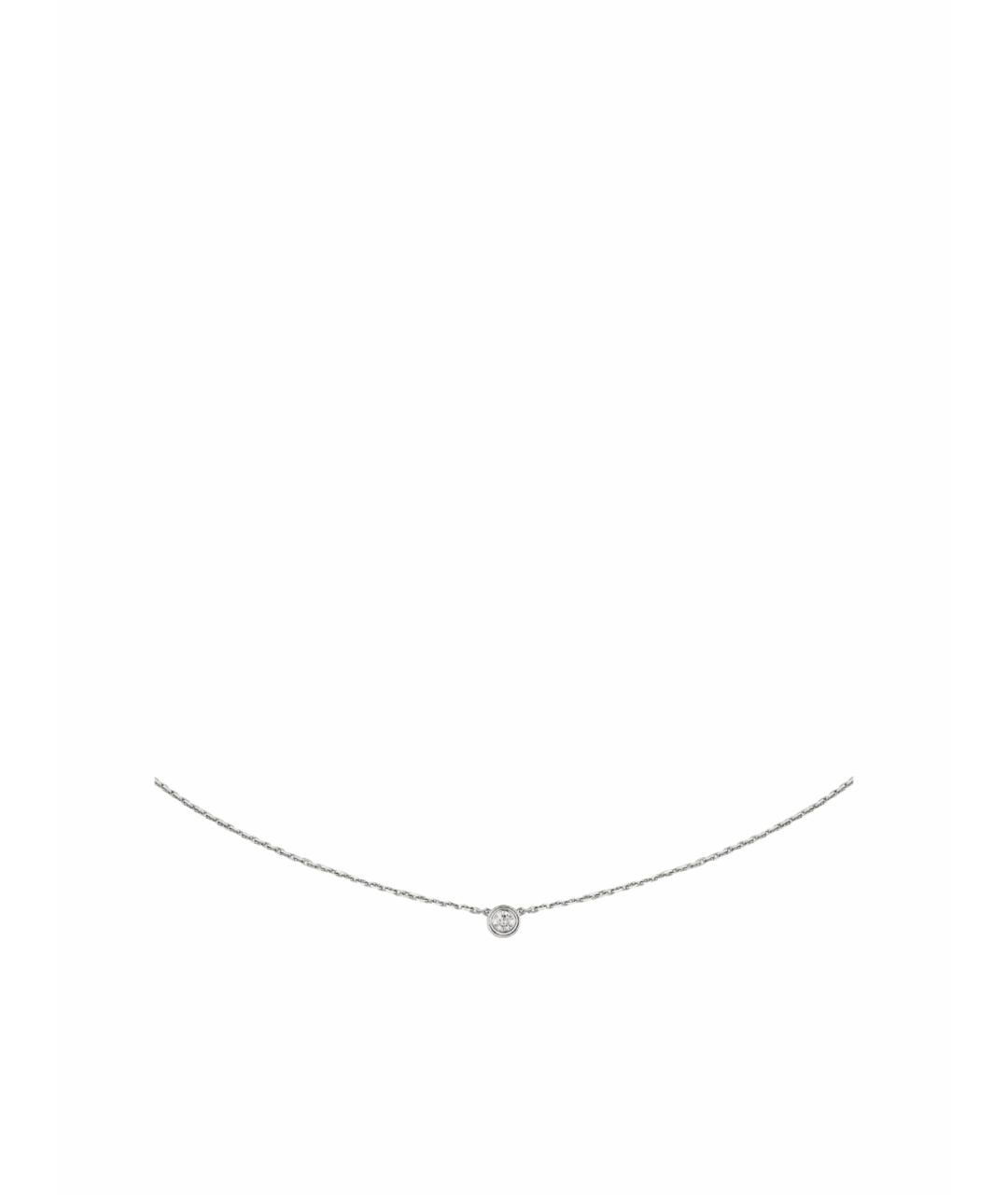 CARTIER Серебряное колье из белого золота, фото 1