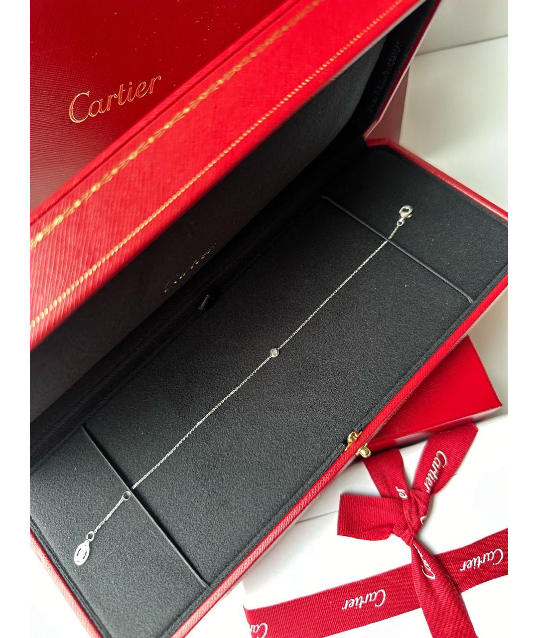 CARTIER Серебряное колье из белого золота, фото 2