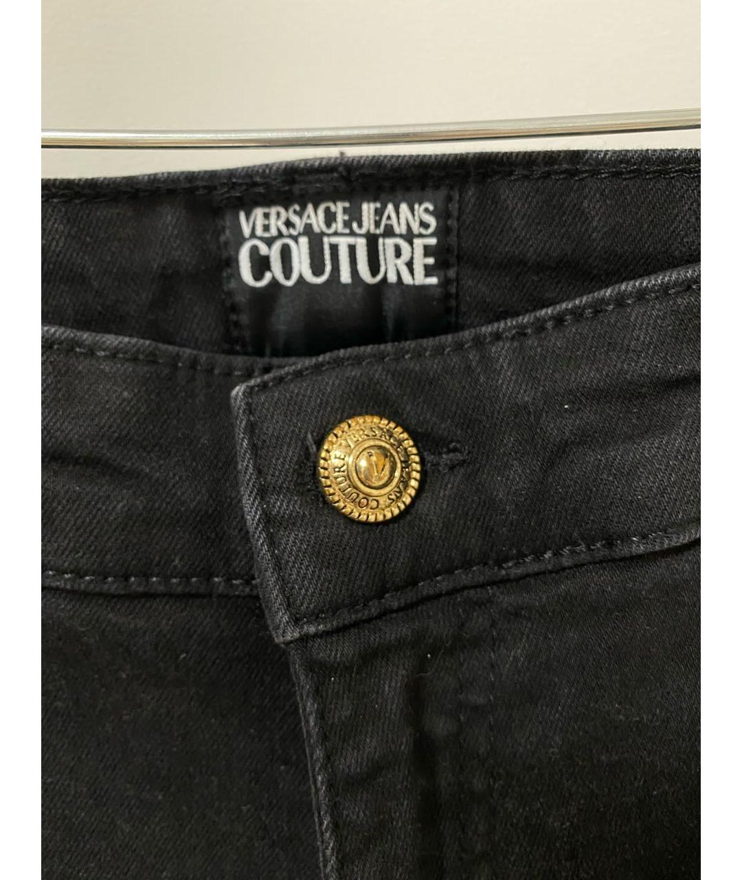 VERSACE JEANS COUTURE Черные джинсы слим, фото 3