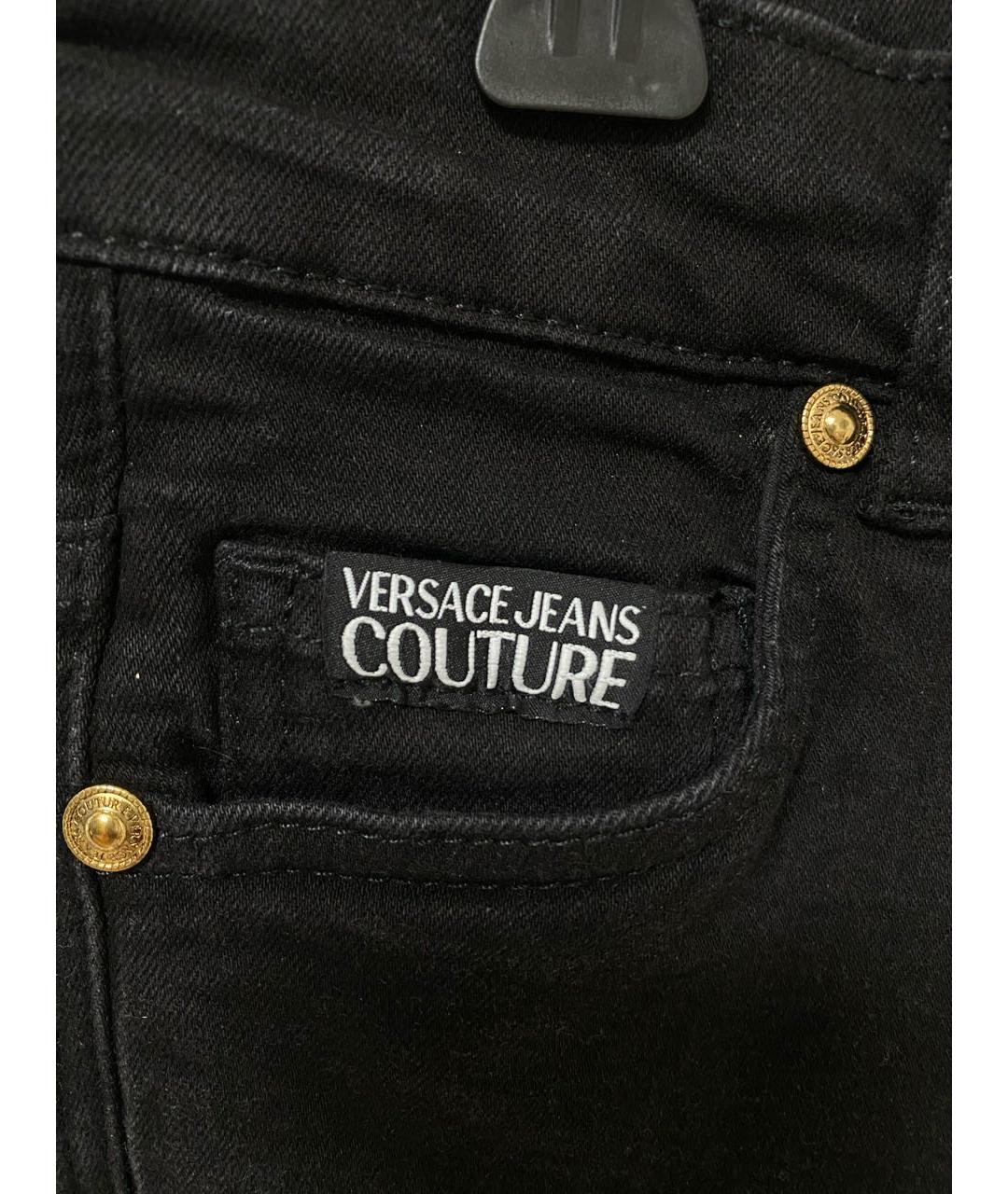 VERSACE JEANS COUTURE Черные джинсы слим, фото 8