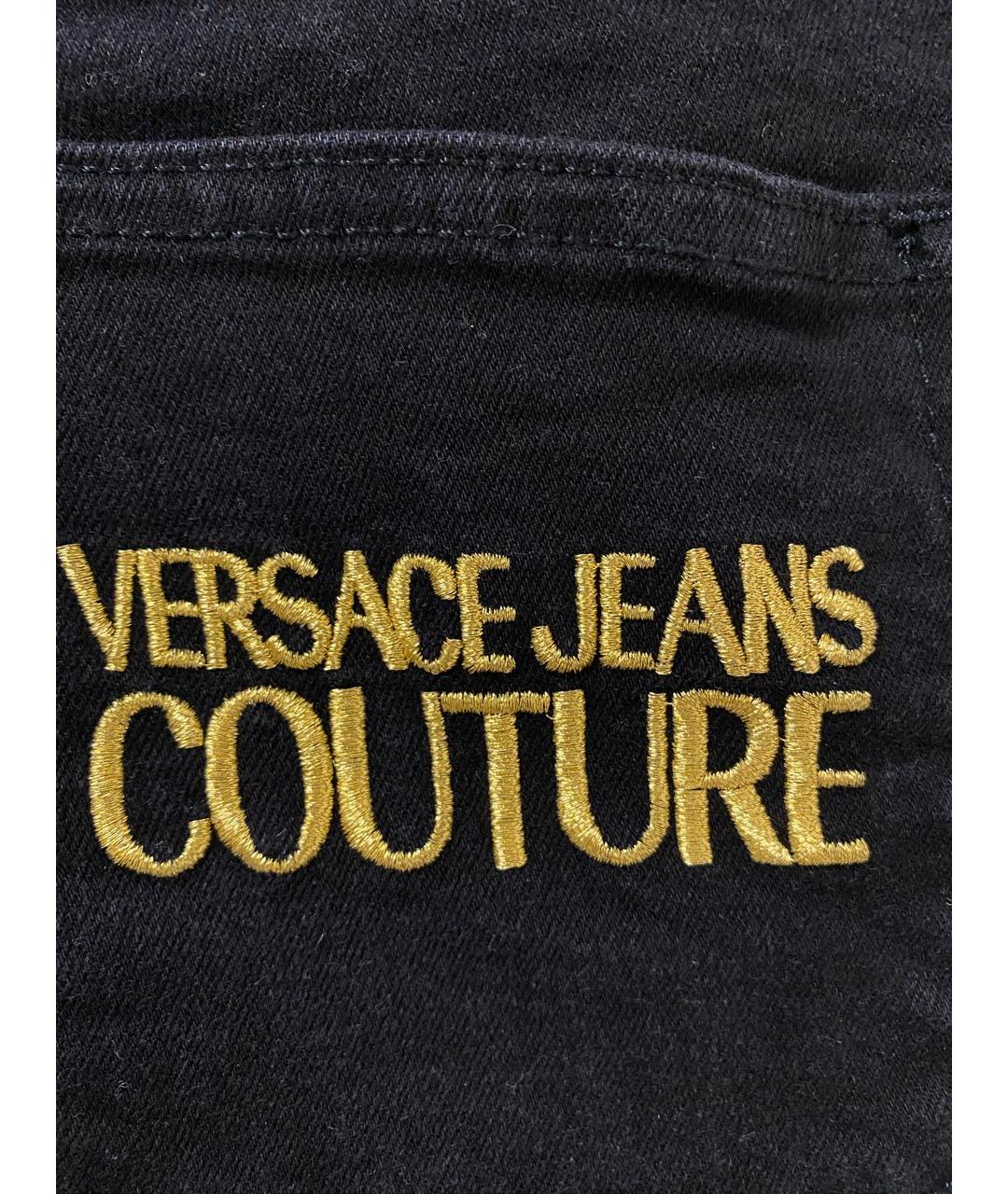 VERSACE JEANS COUTURE Черные джинсы слим, фото 5