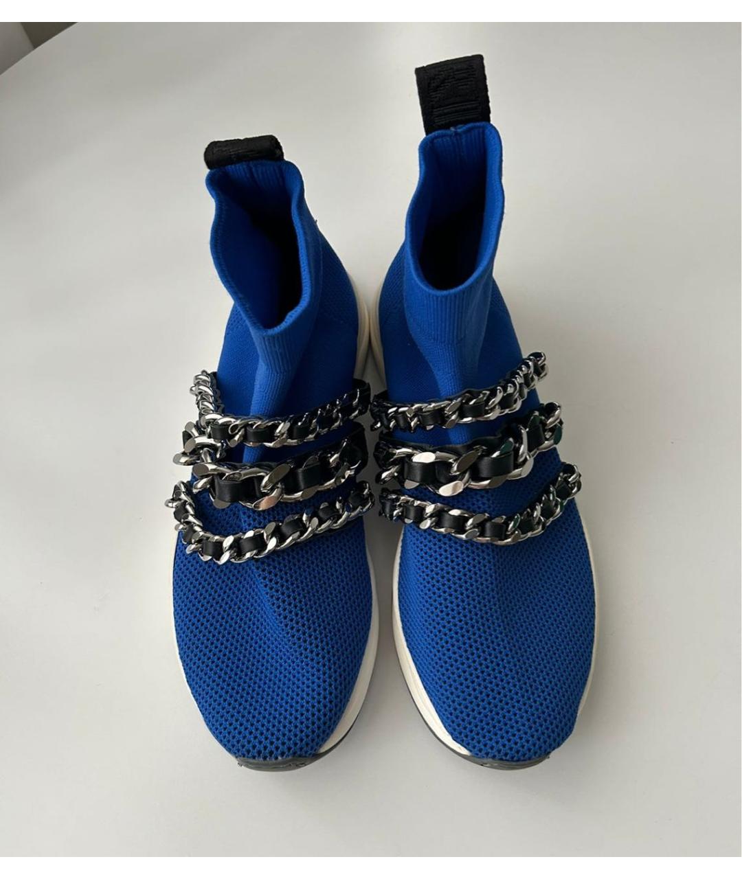 BALMAIN Синие кроссовки, фото 2