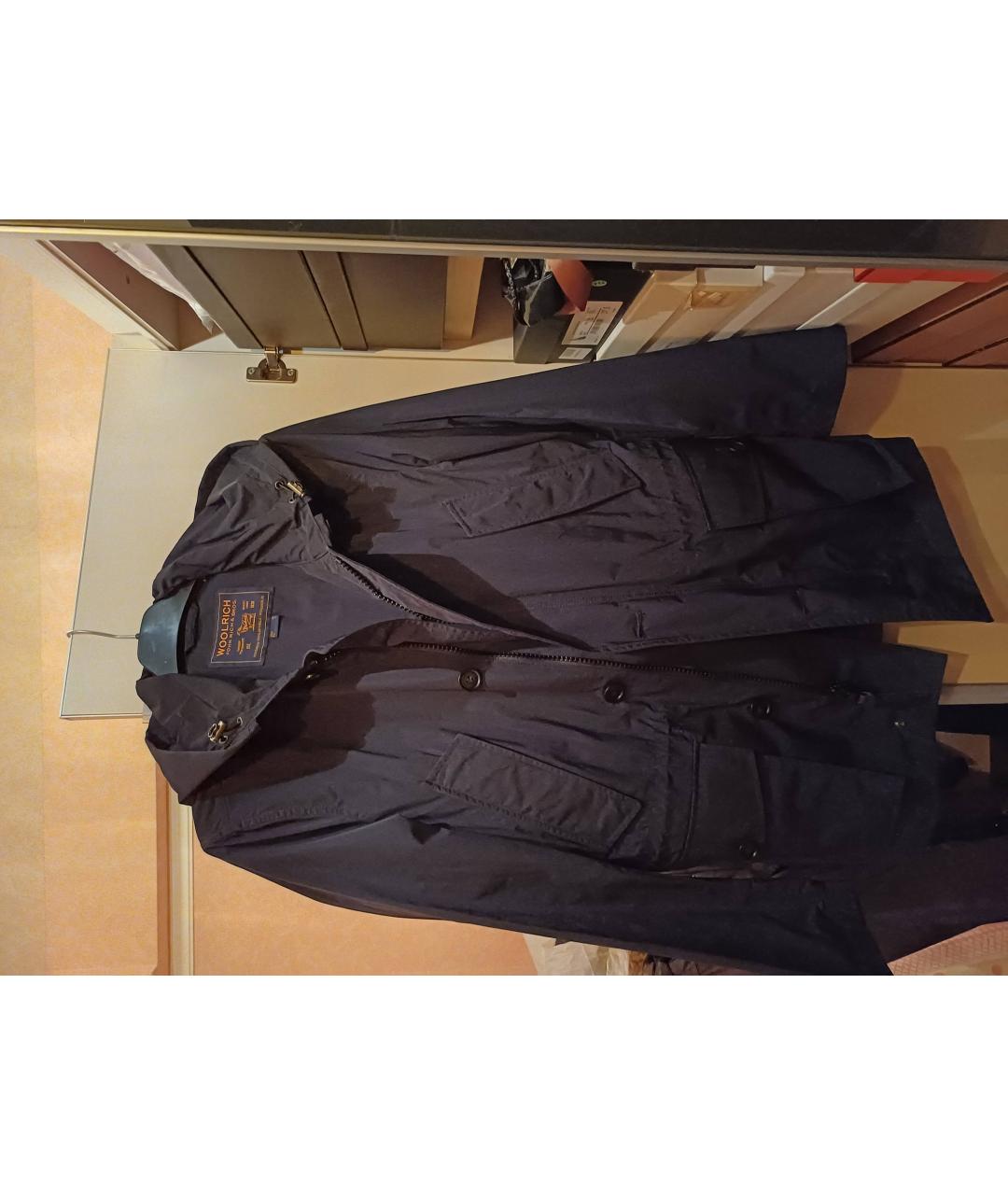 WOOLRICH Темно-синяя полиэстеровая куртка, фото 8