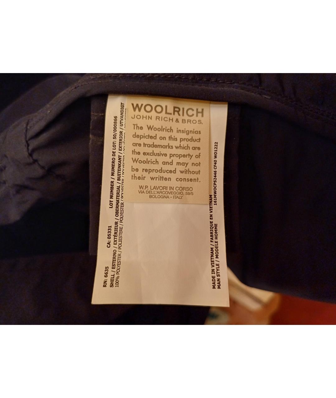WOOLRICH Темно-синяя полиэстеровая куртка, фото 5