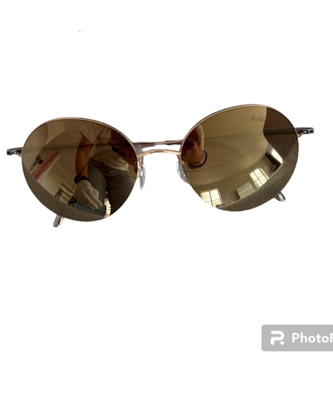 SILHOUETTE Золотые металлические солнцезащитные очки, фото 7