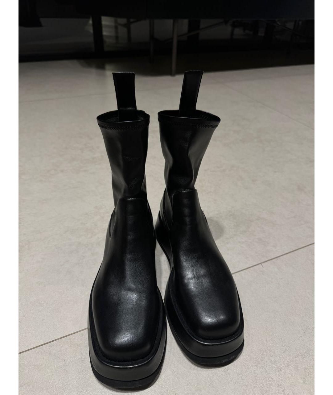 GIABORGHINI Черные кожаные ботинки, фото 2