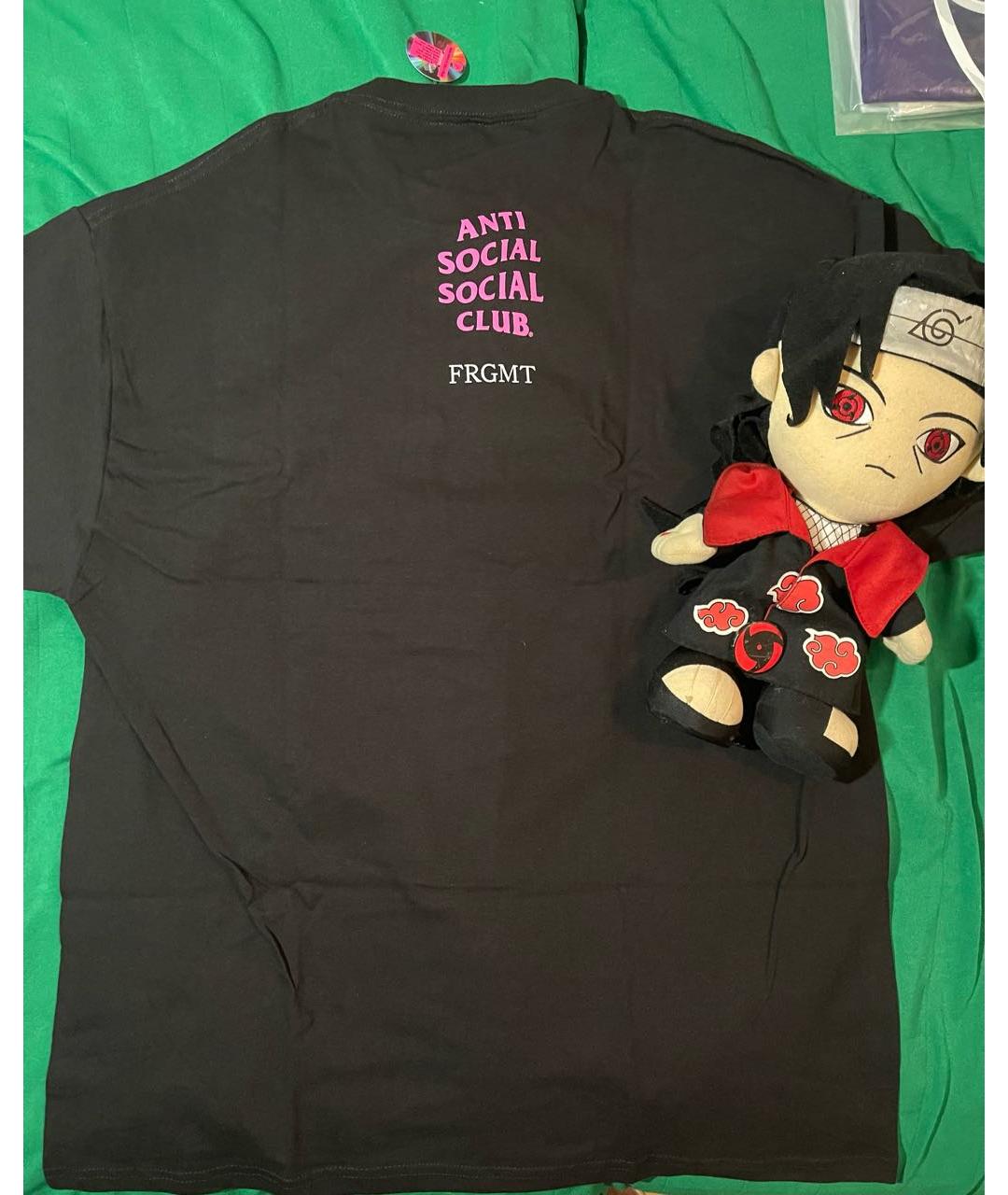 Anti Social Social Club Черная хлопковая футболка, фото 3