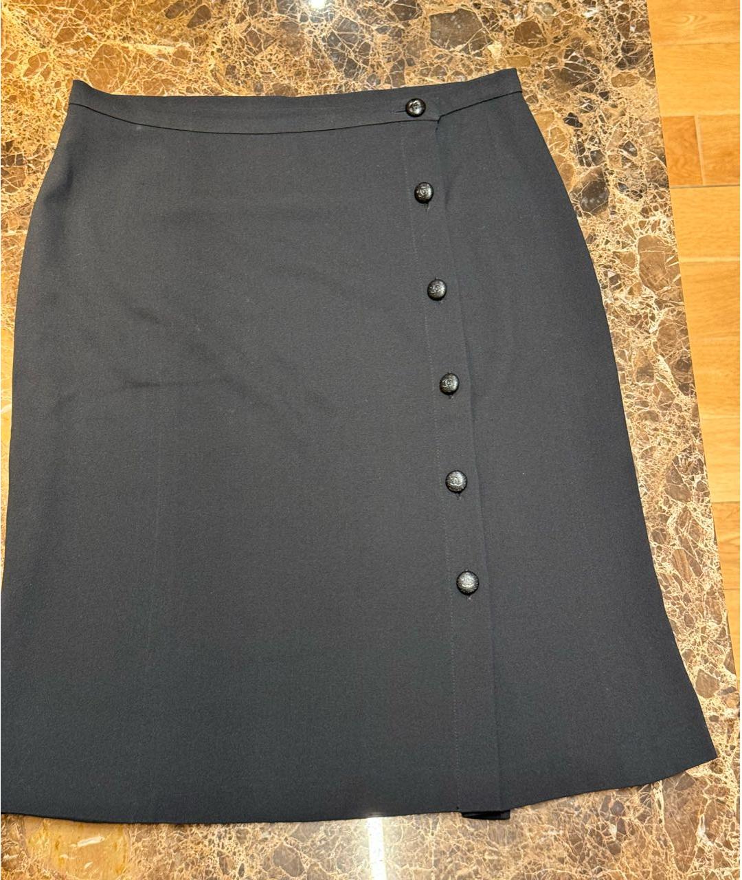 CHANEL PRE-OWNED Черная юбка мини, фото 4