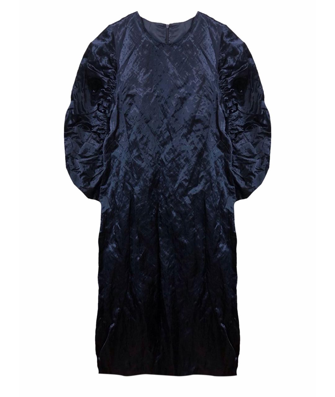 ULLA JOHNSON Темно-синее вискозное вечернее платье, фото 1