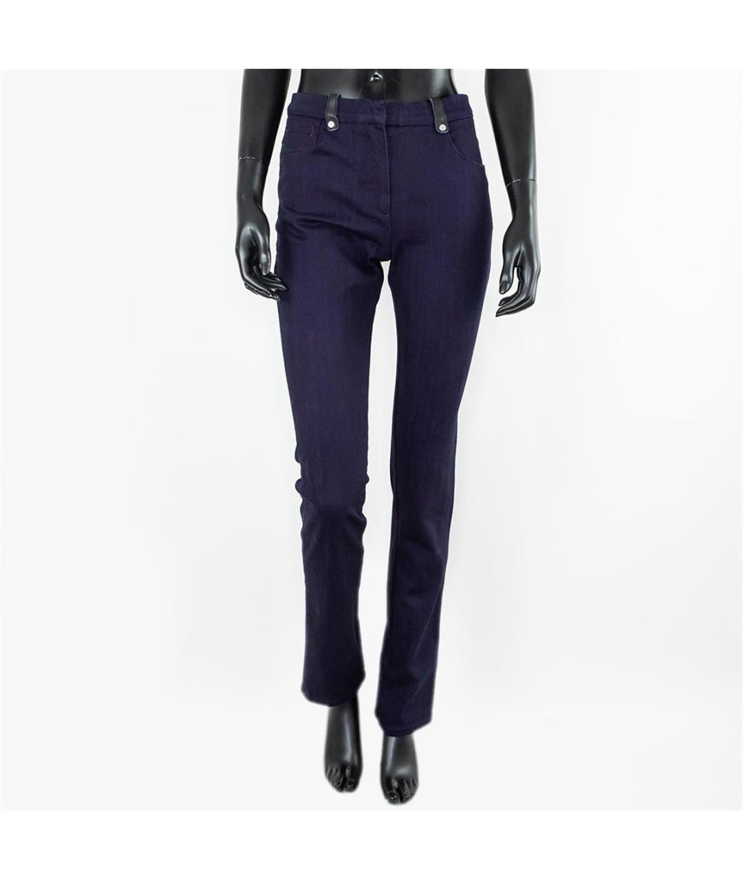 VERSACE Фиолетовые хлопковые прямые джинсы, фото 4