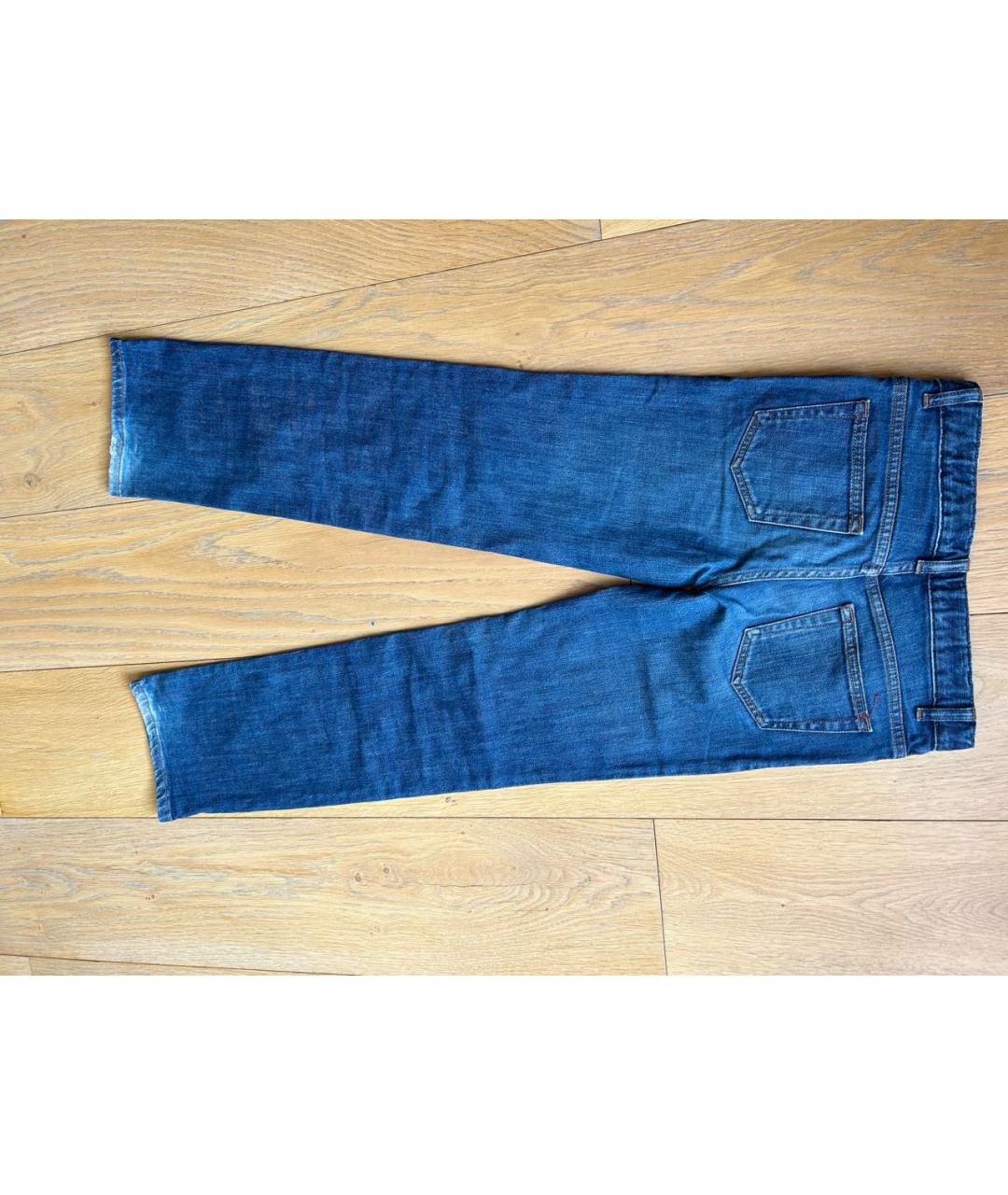 LORO PIANA Синие хлопковые детские джинсы, фото 2