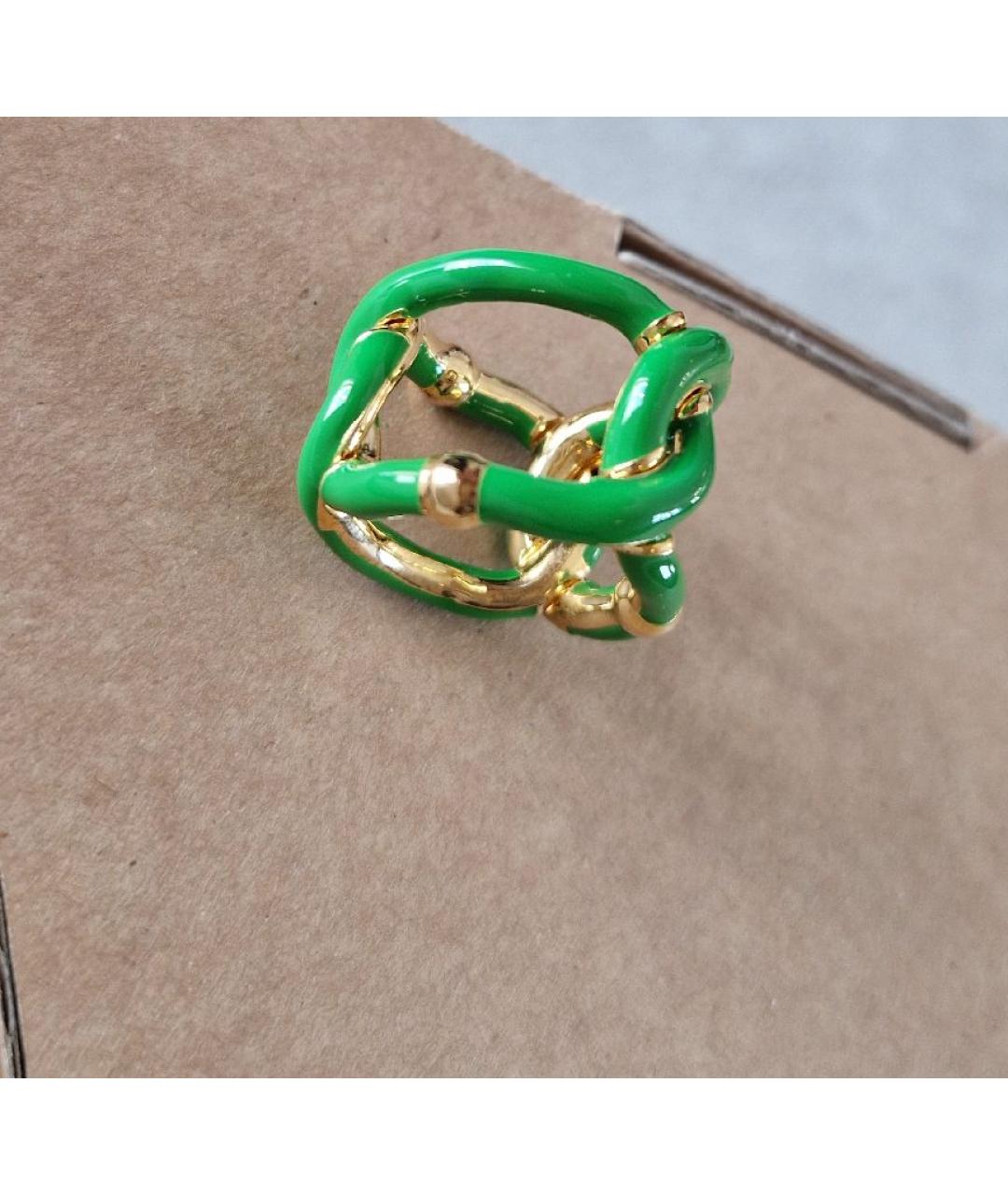 BOTTEGA VENETA Зеленые серебряное кольцо, фото 8