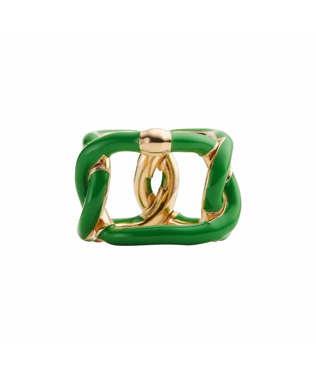 BOTTEGA VENETA Зеленые серебряное кольцо, фото 1