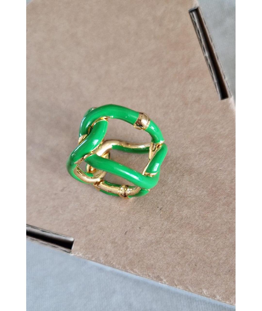 BOTTEGA VENETA Зеленые серебряное кольцо, фото 4