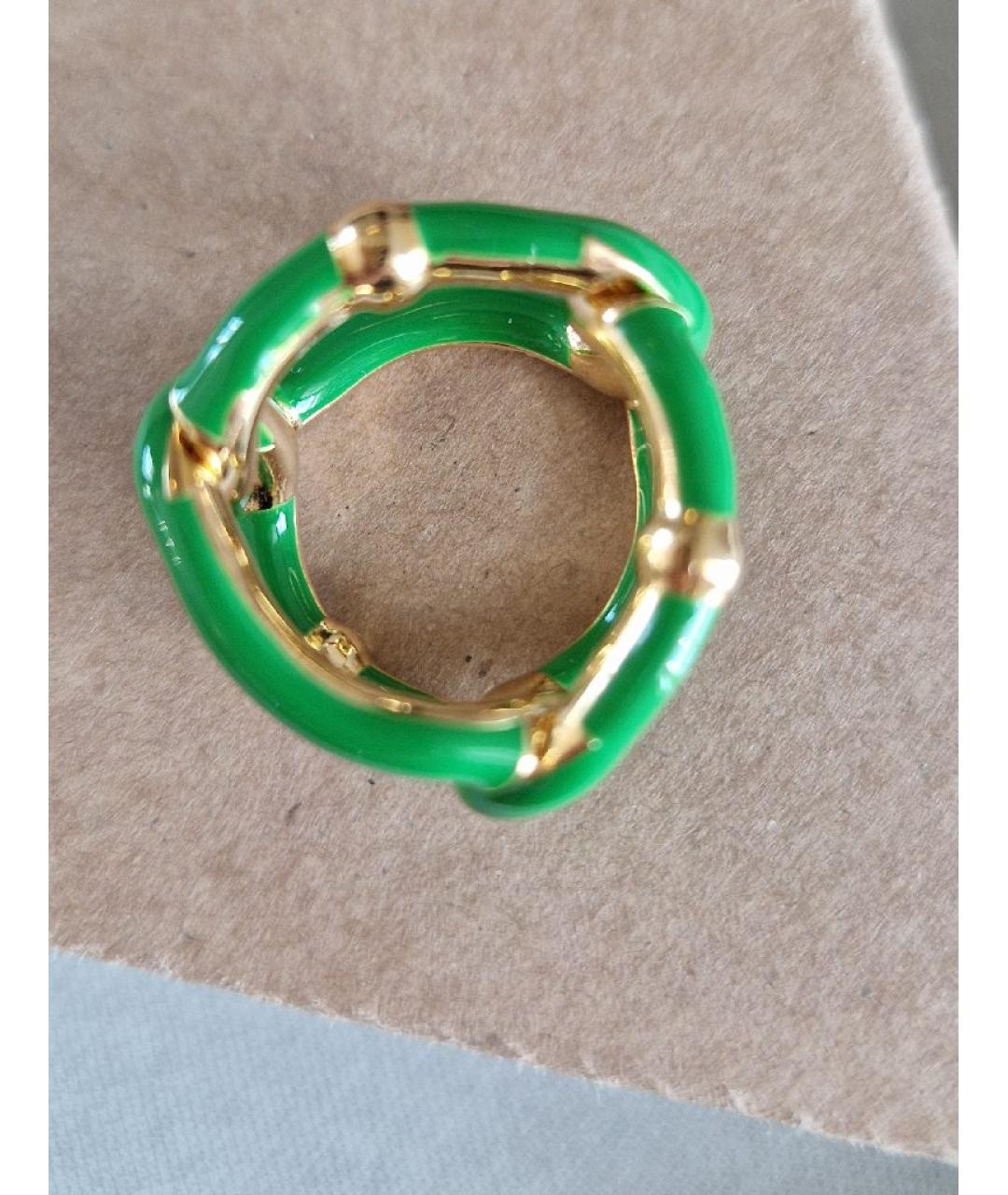 BOTTEGA VENETA Зеленые серебряное кольцо, фото 3
