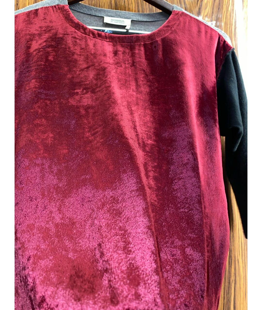 SONIA RYKIEL Бордовый бархатный костюм с брюками, фото 5