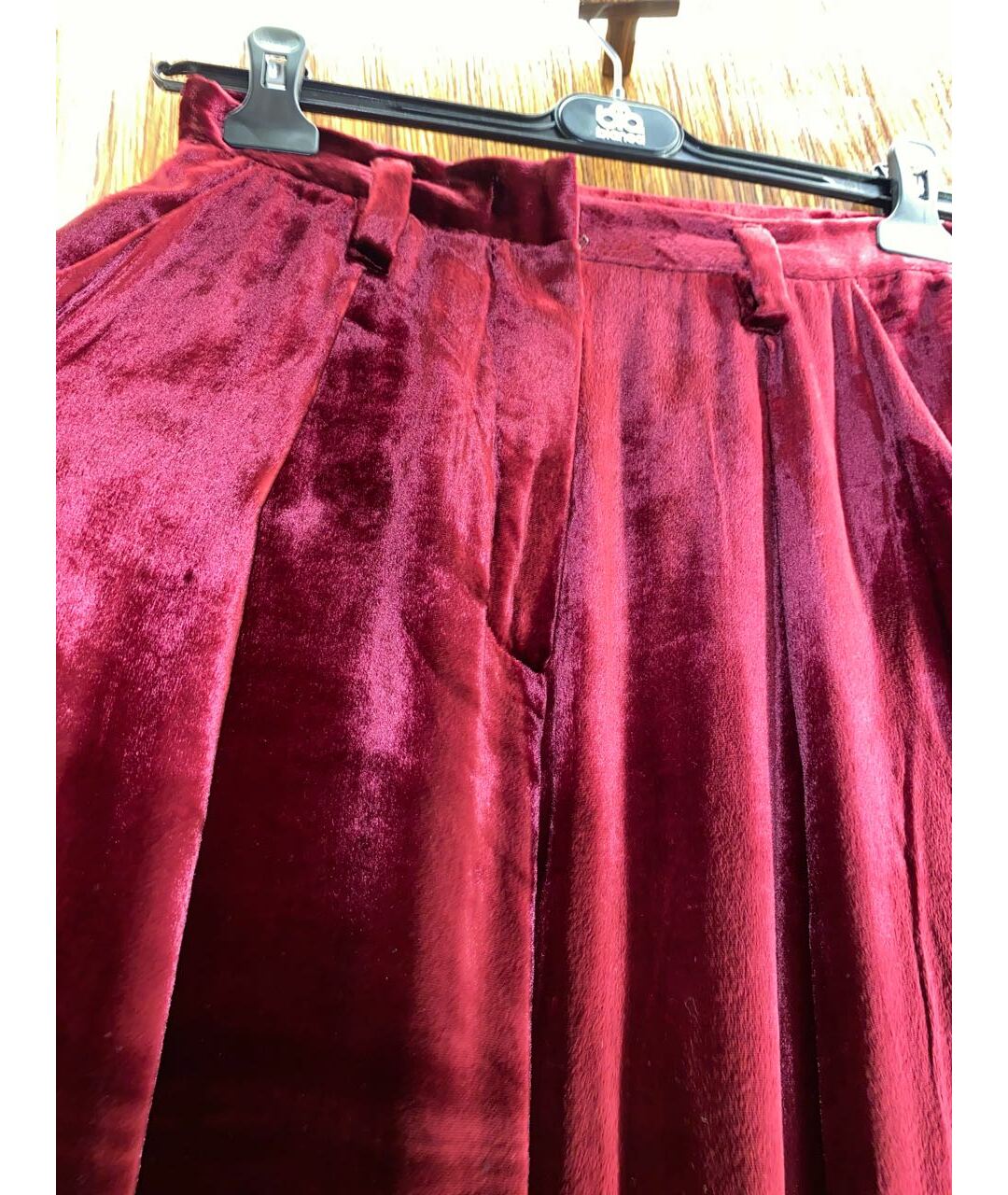 SONIA RYKIEL Бордовый бархатный костюм с брюками, фото 8