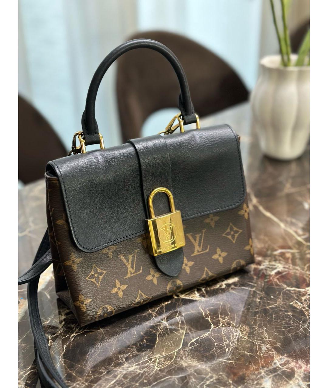 LOUIS VUITTON Коричневая кожаная сумка через плечо, фото 2