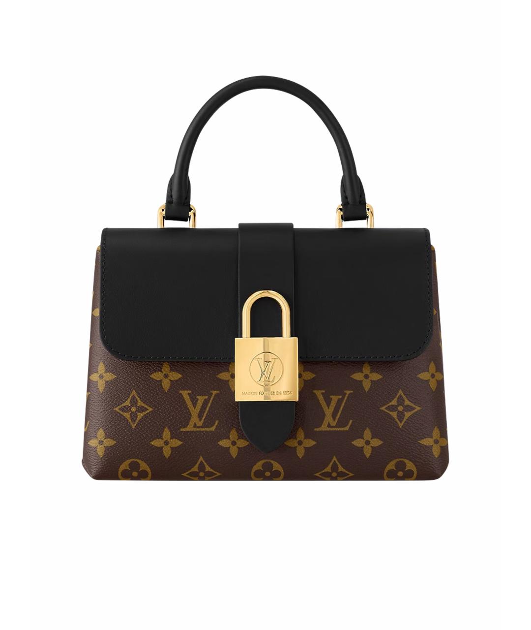 LOUIS VUITTON Коричневая кожаная сумка через плечо, фото 1