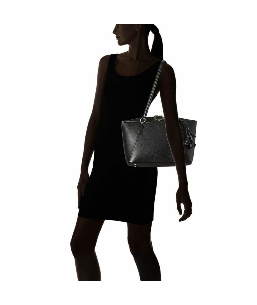 KARL LAGERFELD Черная сумка тоут из искусственной кожи, фото 6
