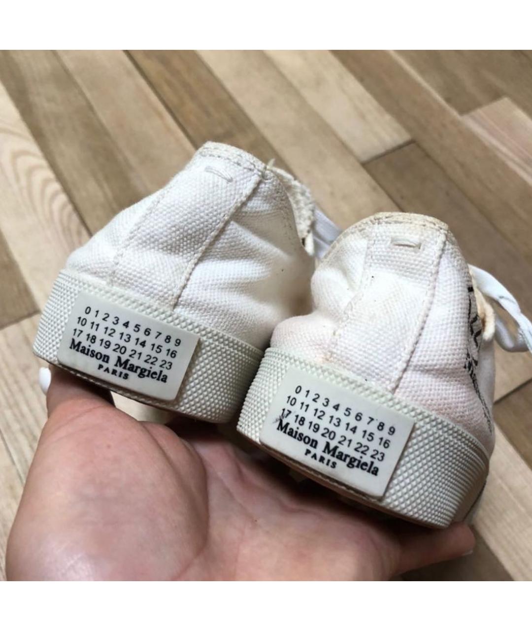 MAISON MARGIELA Мульти текстильные кеды, фото 4