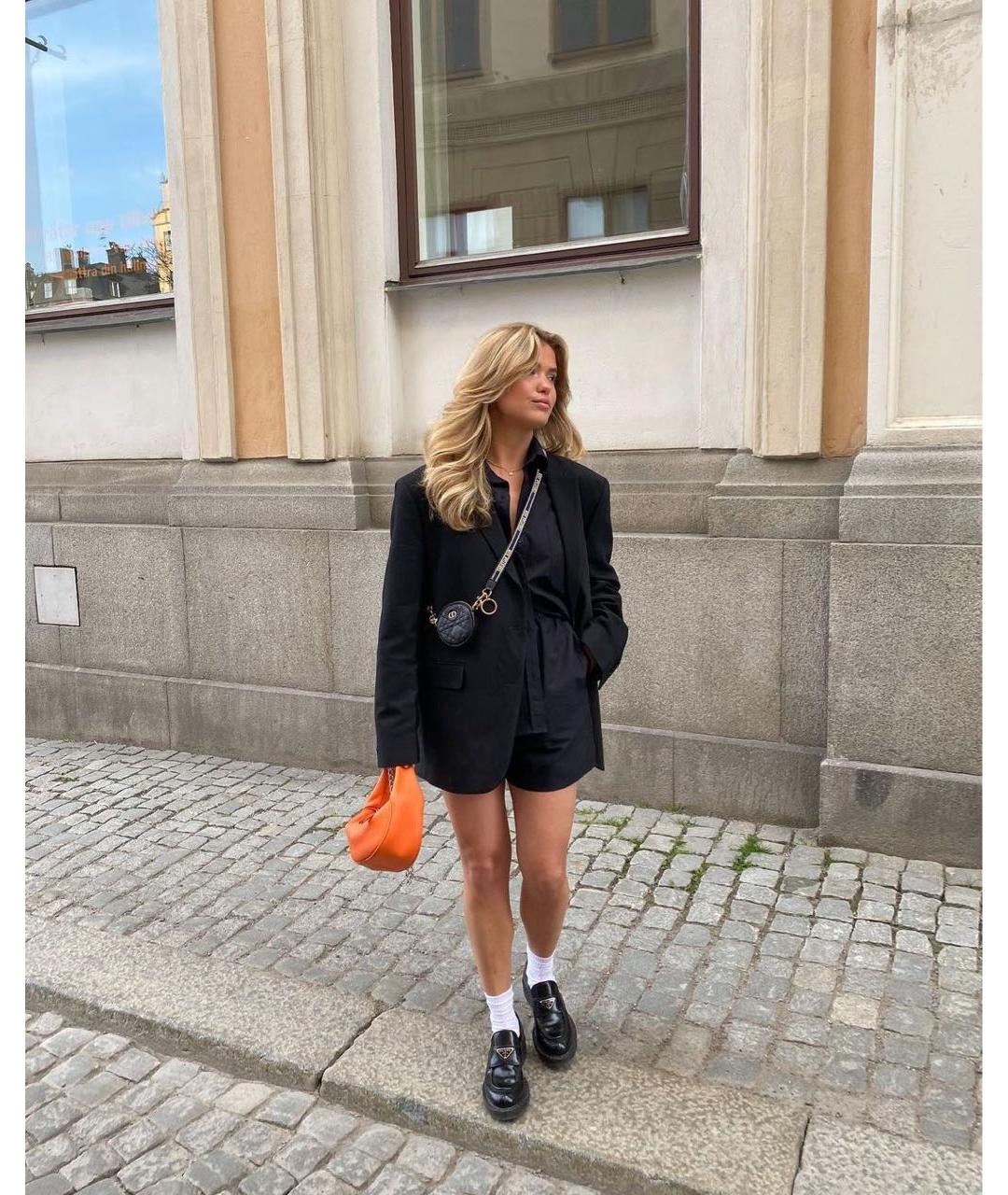 PRADA Черные кожаные лоферы, фото 5