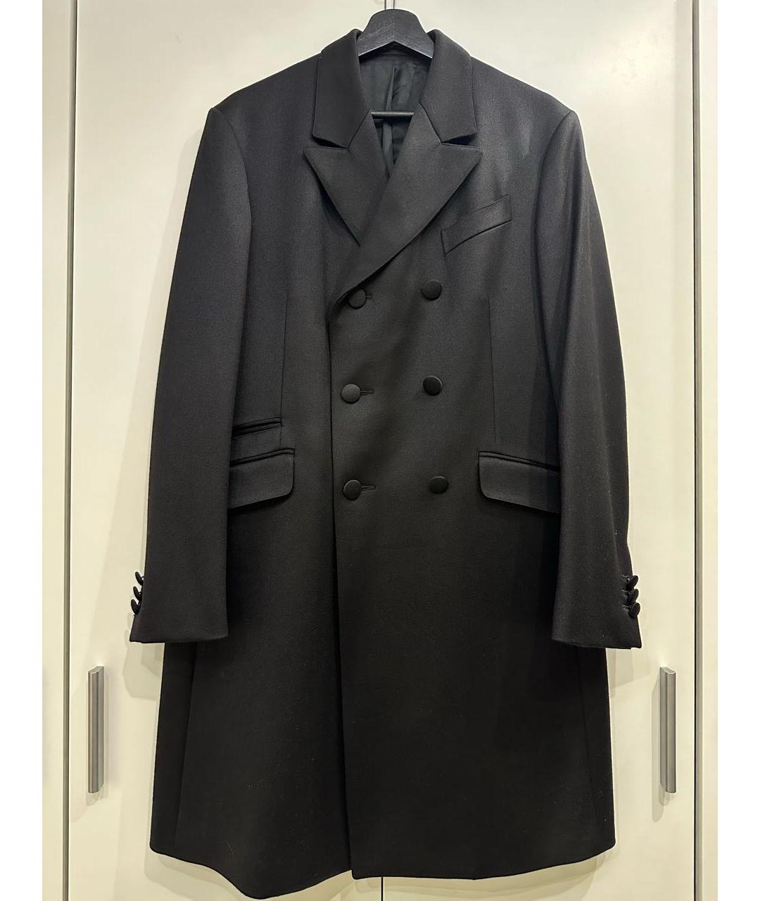 PRADA Черное шерстяное пальто, фото 8