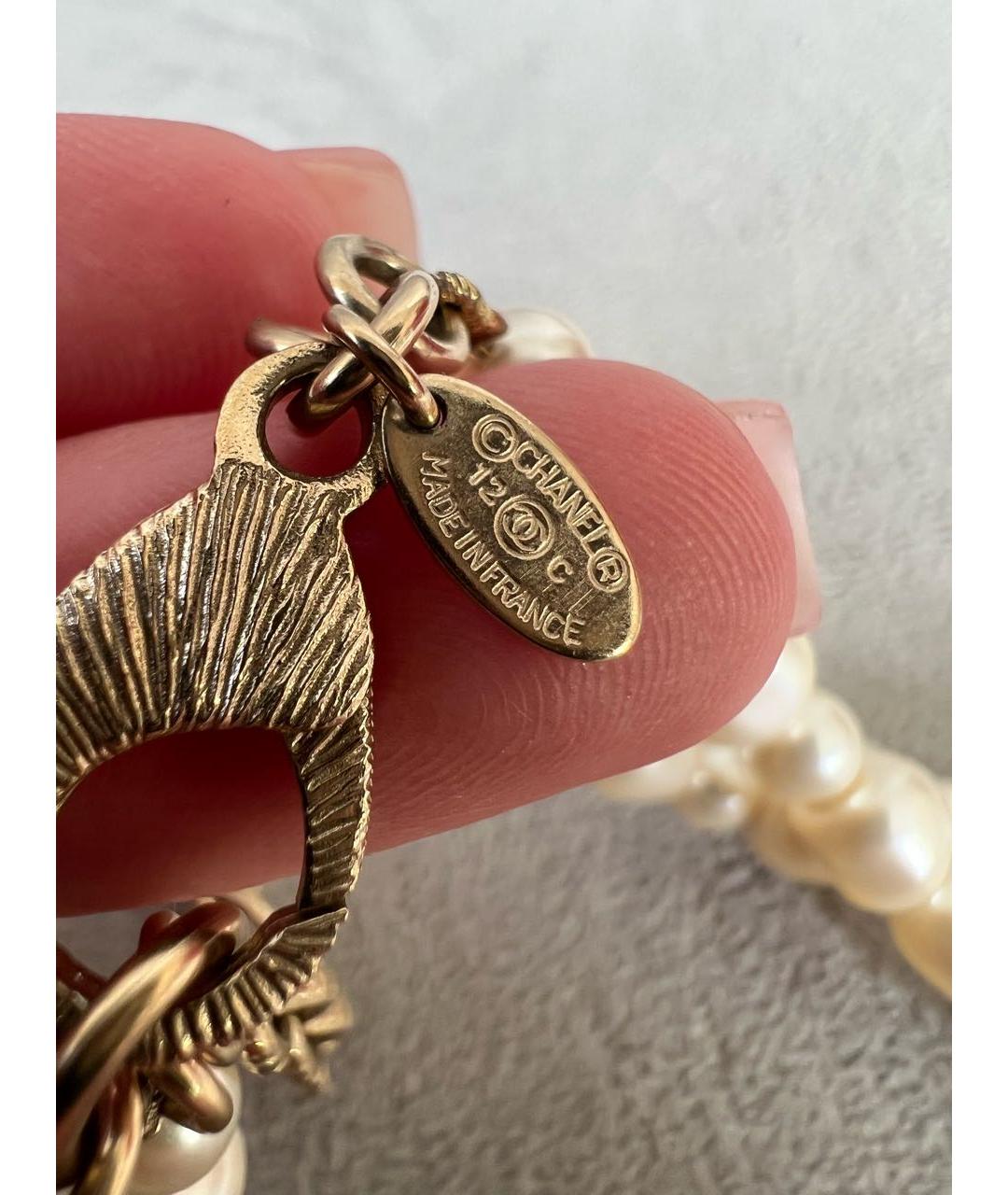 CHANEL Белое колье, фото 4