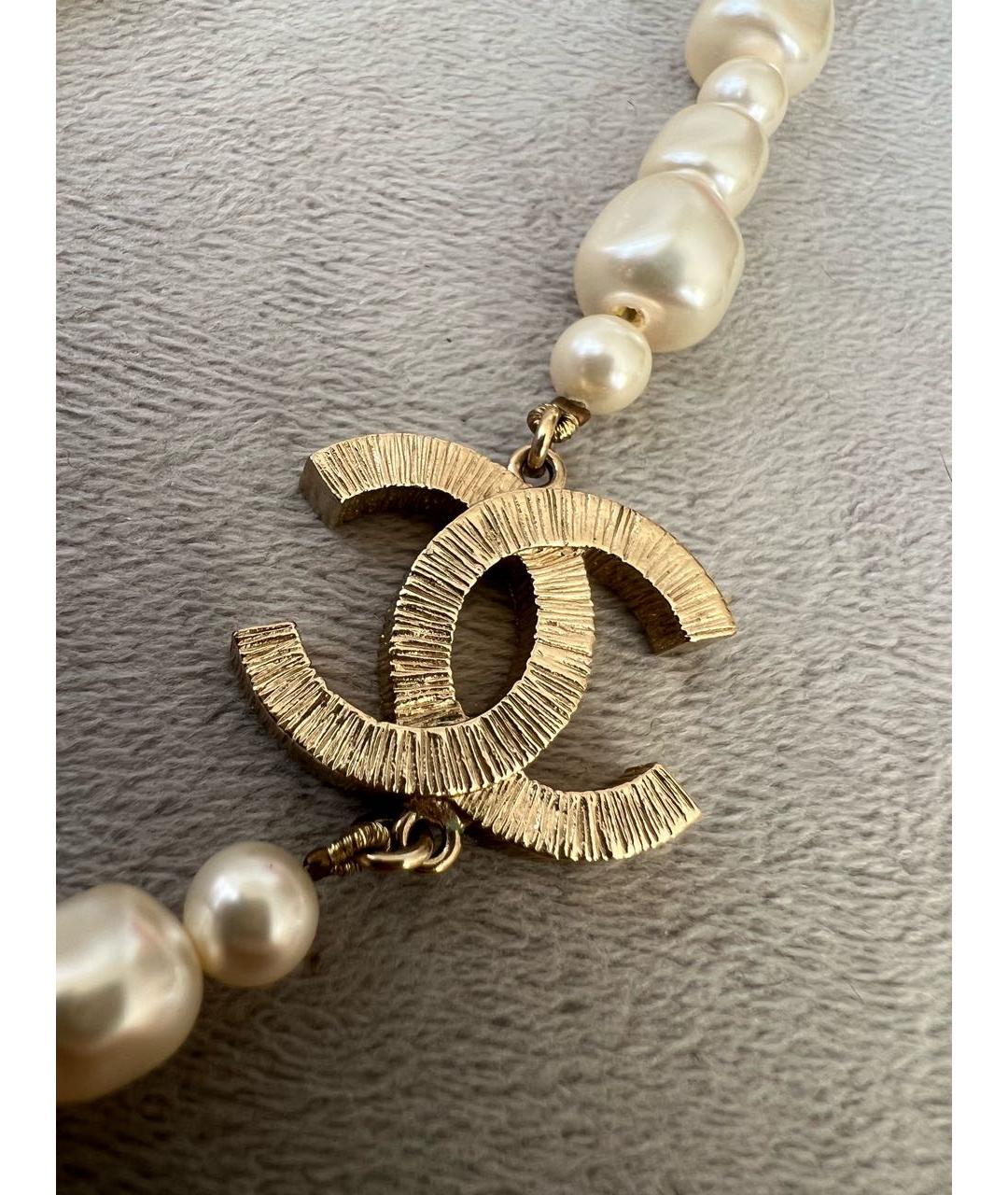 CHANEL Белое колье, фото 2