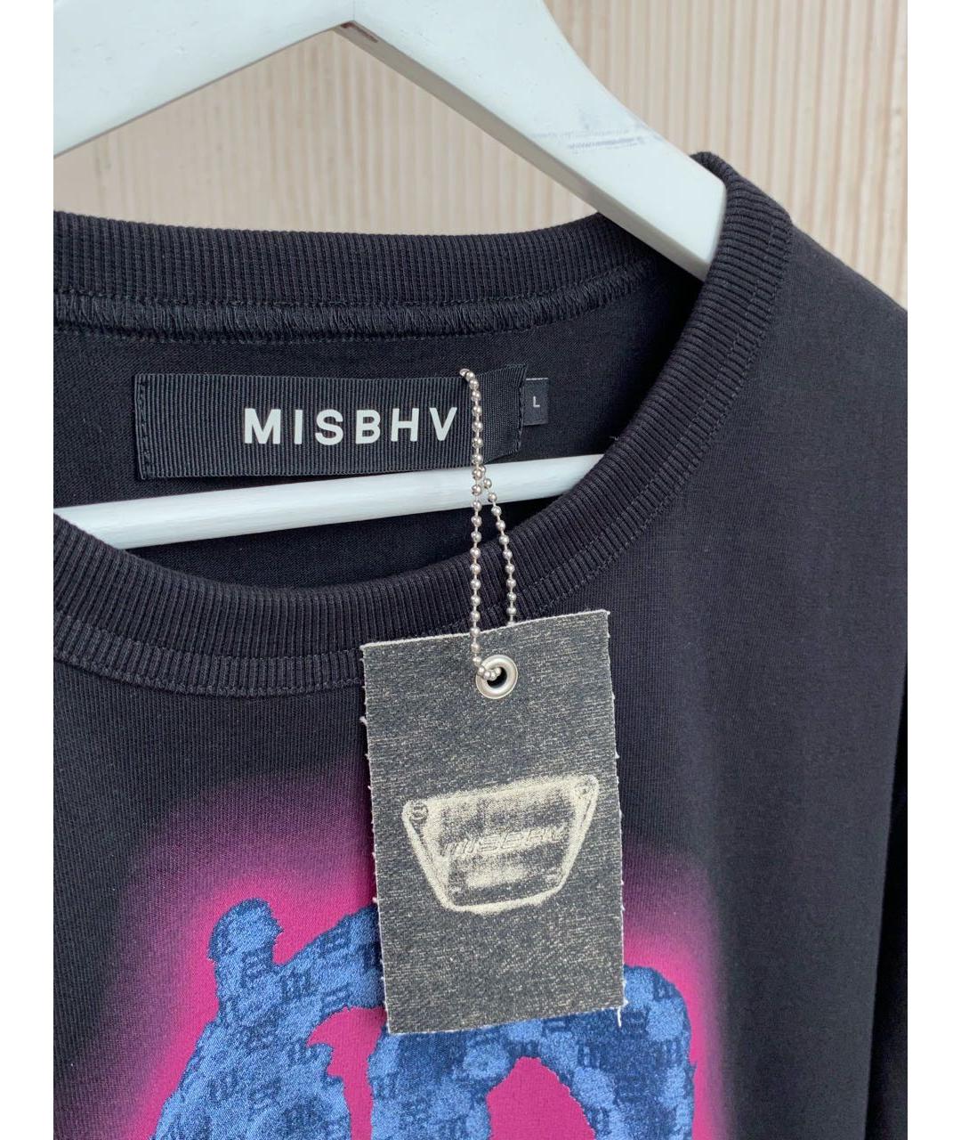 MISBHV Черная хлопковая футболка, фото 4