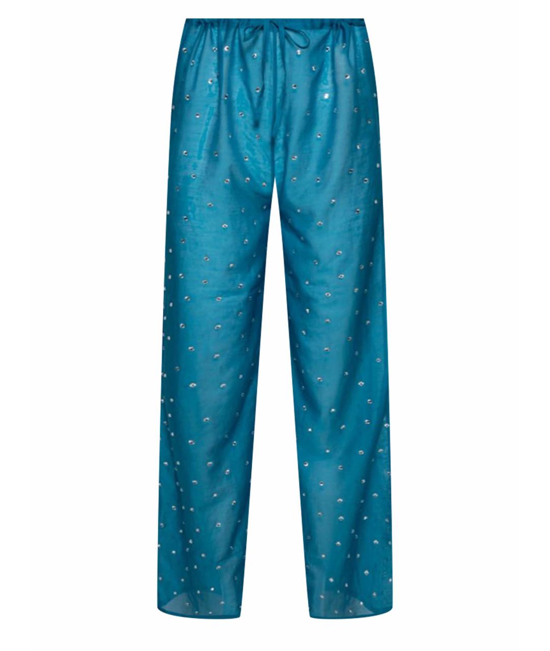 OSEREE Голубые хлопковые прямые брюки, фото 1