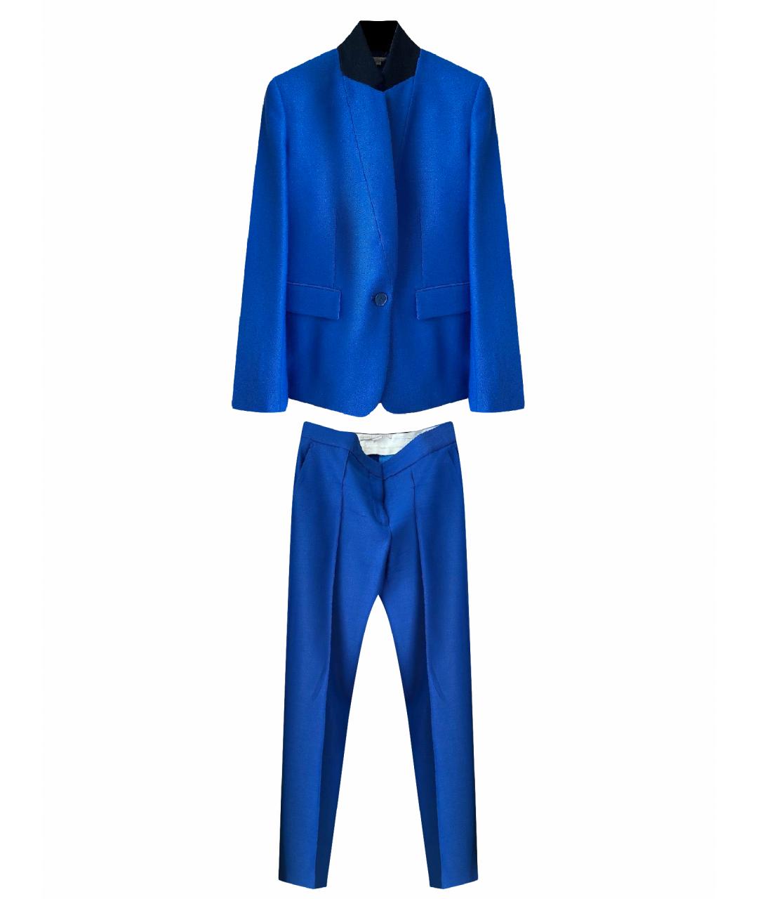 STELLA MCCARTNEY Синий шерстяной костюм с брюками, фото 1