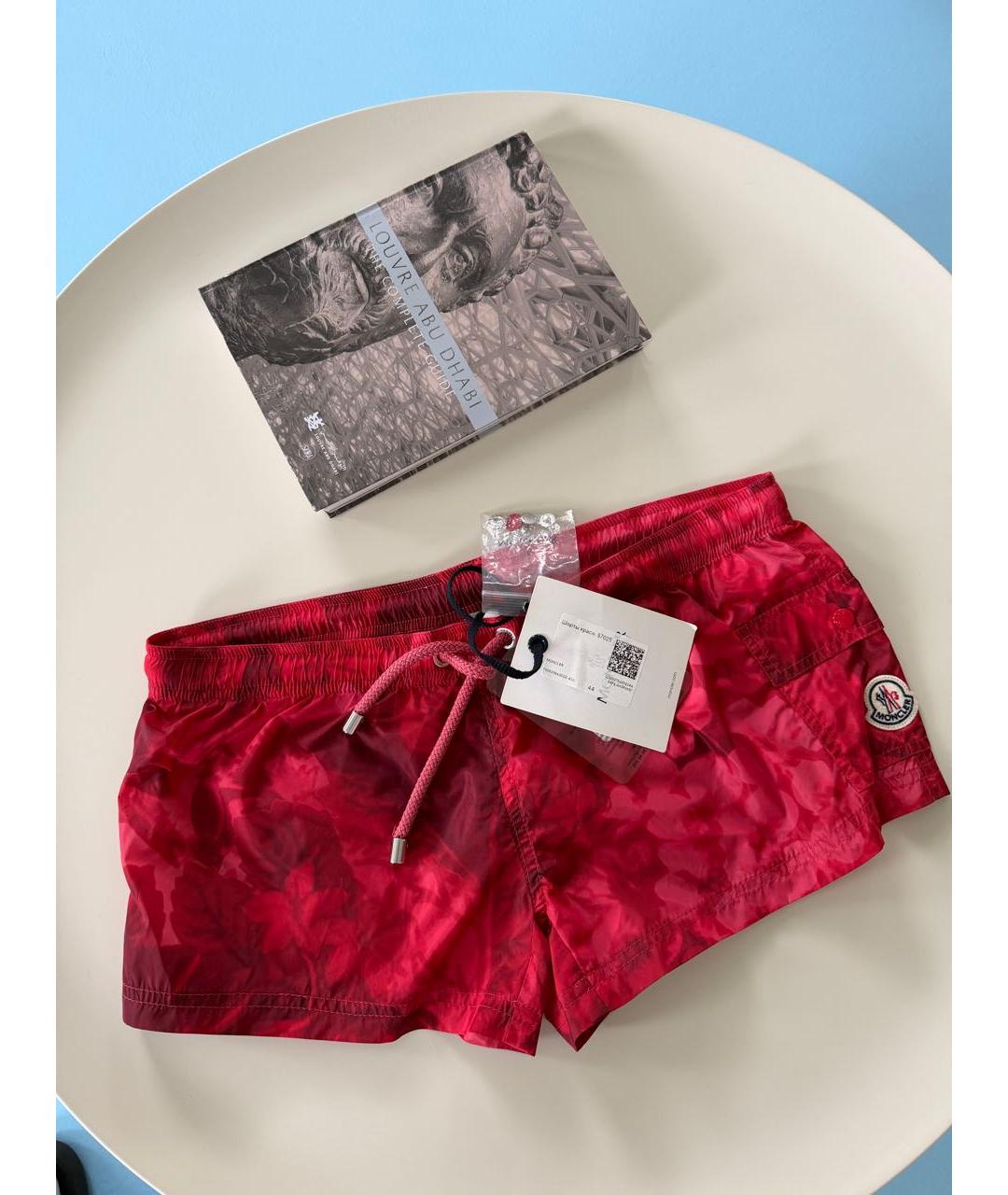 MONCLER Красные шорты, фото 3