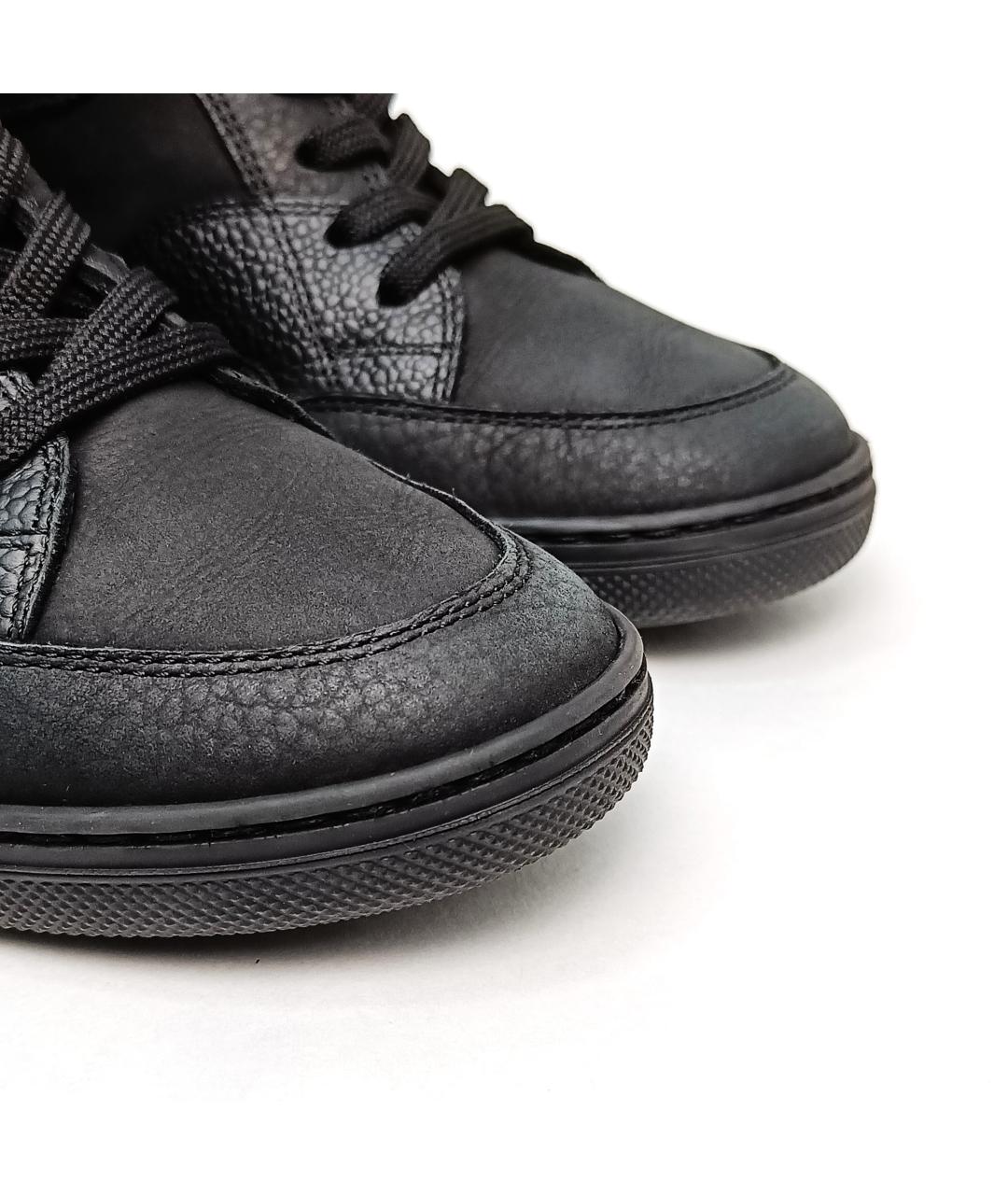 LOUIS VUITTON PRE-OWNED Черные нубуковые кроссовки, фото 9