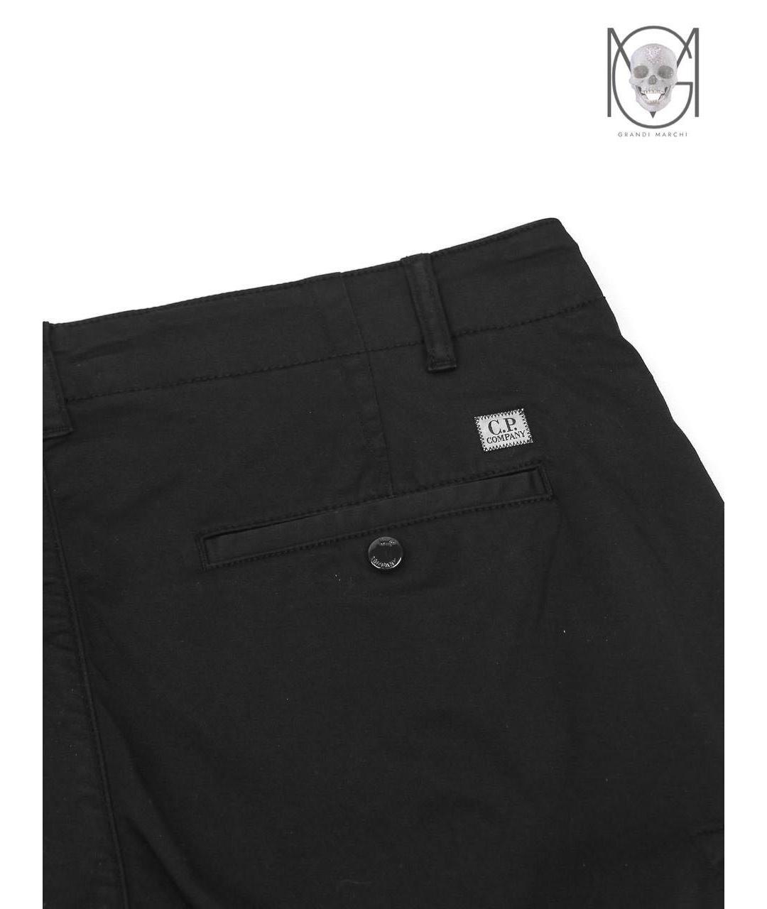 CP COMPANY Черные хлопковые шорты, фото 6